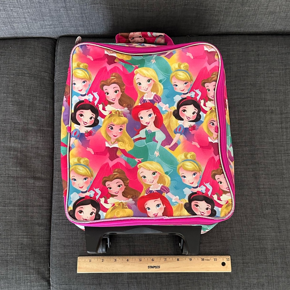 Disney Princess suitcase and pouch EUC